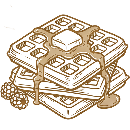Waffle illustration